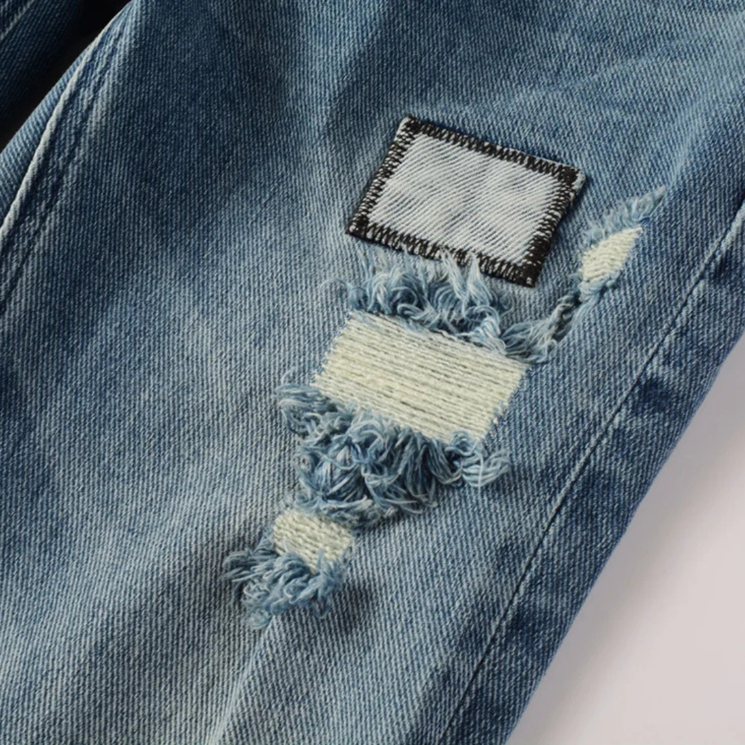 Ripped Blue Jeans