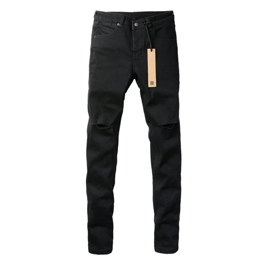 Ripped Knee Black Jeans