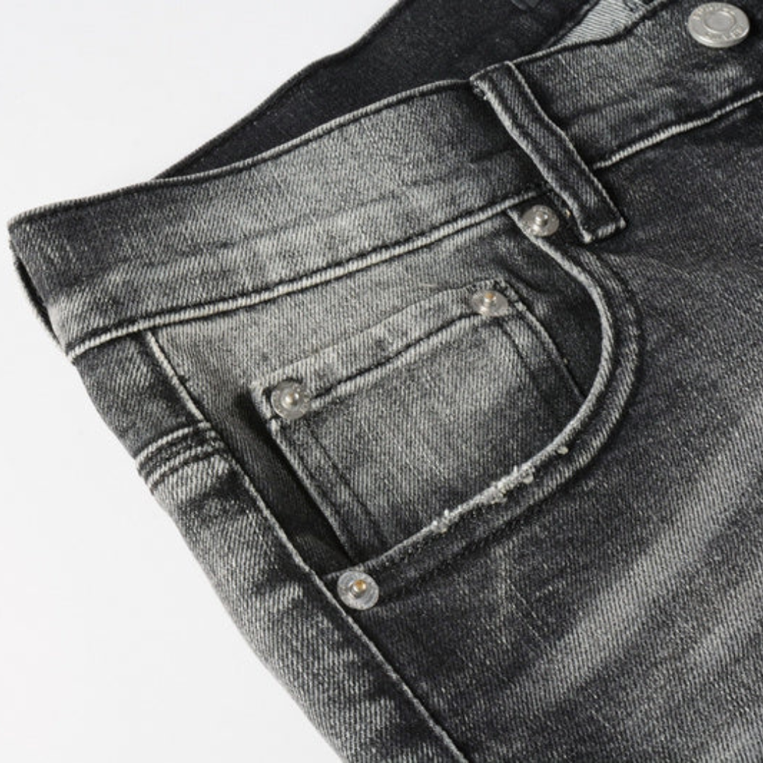 Basic Washed Black Jeans