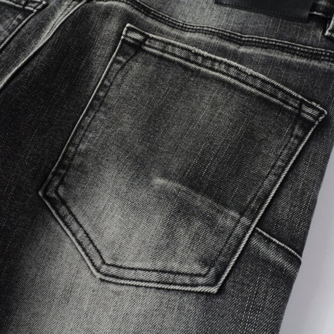 Basic Washed Black Jeans
