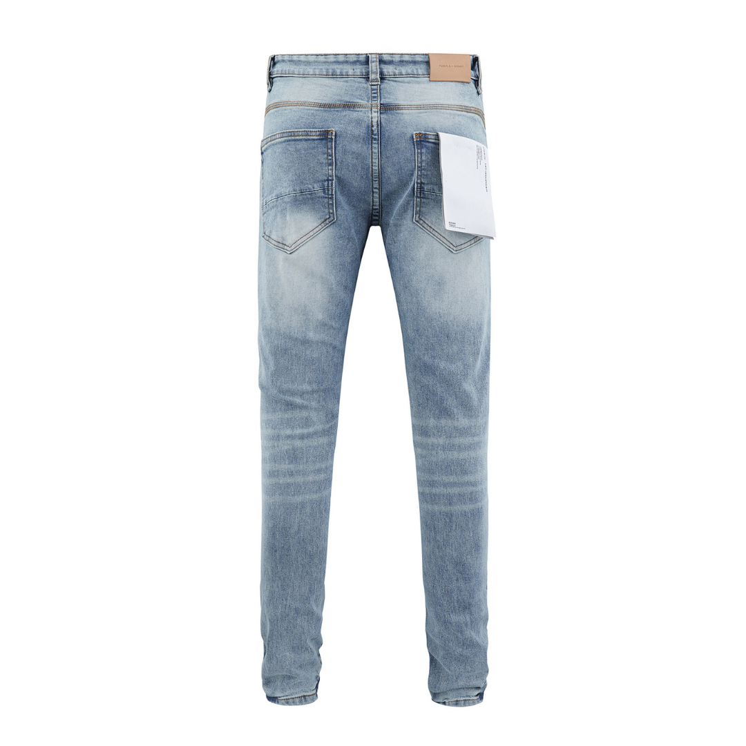 Ripped Basic Blue Jeans