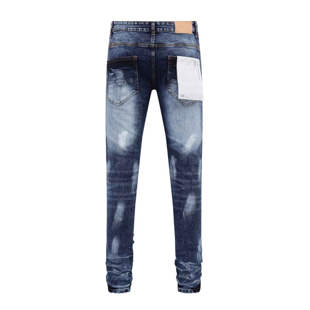 Dark Blue Washed Jeans