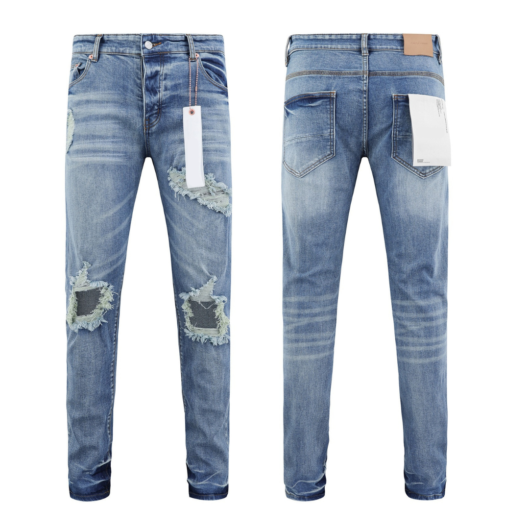 Diamonds Patch Blue Jeans