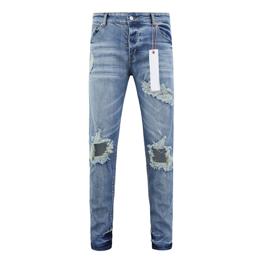 Diamonds Patch Blue Jeans