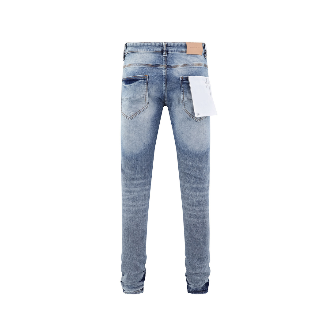 Distressed Blue Jeans