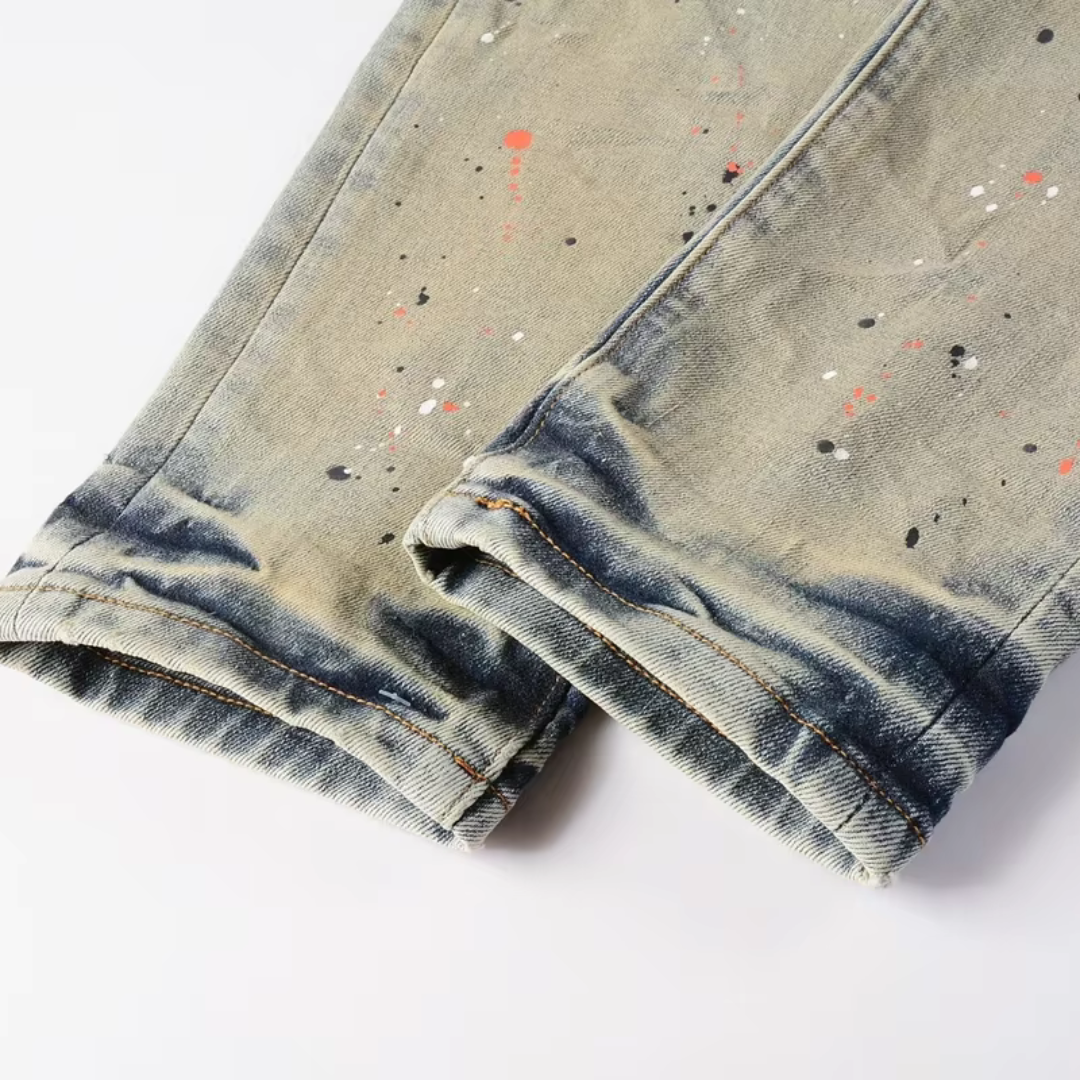 Painted Washed Jeans