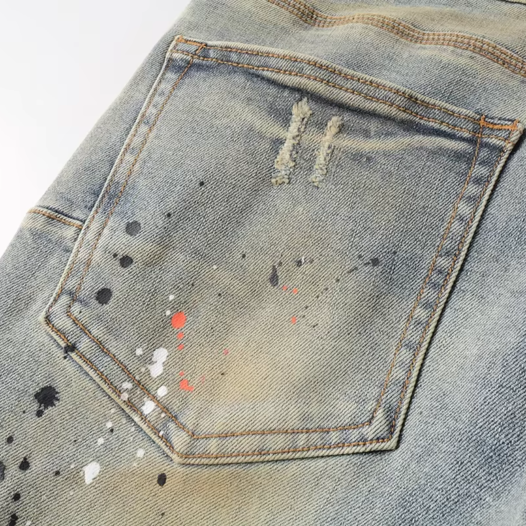 Painted Washed Jeans