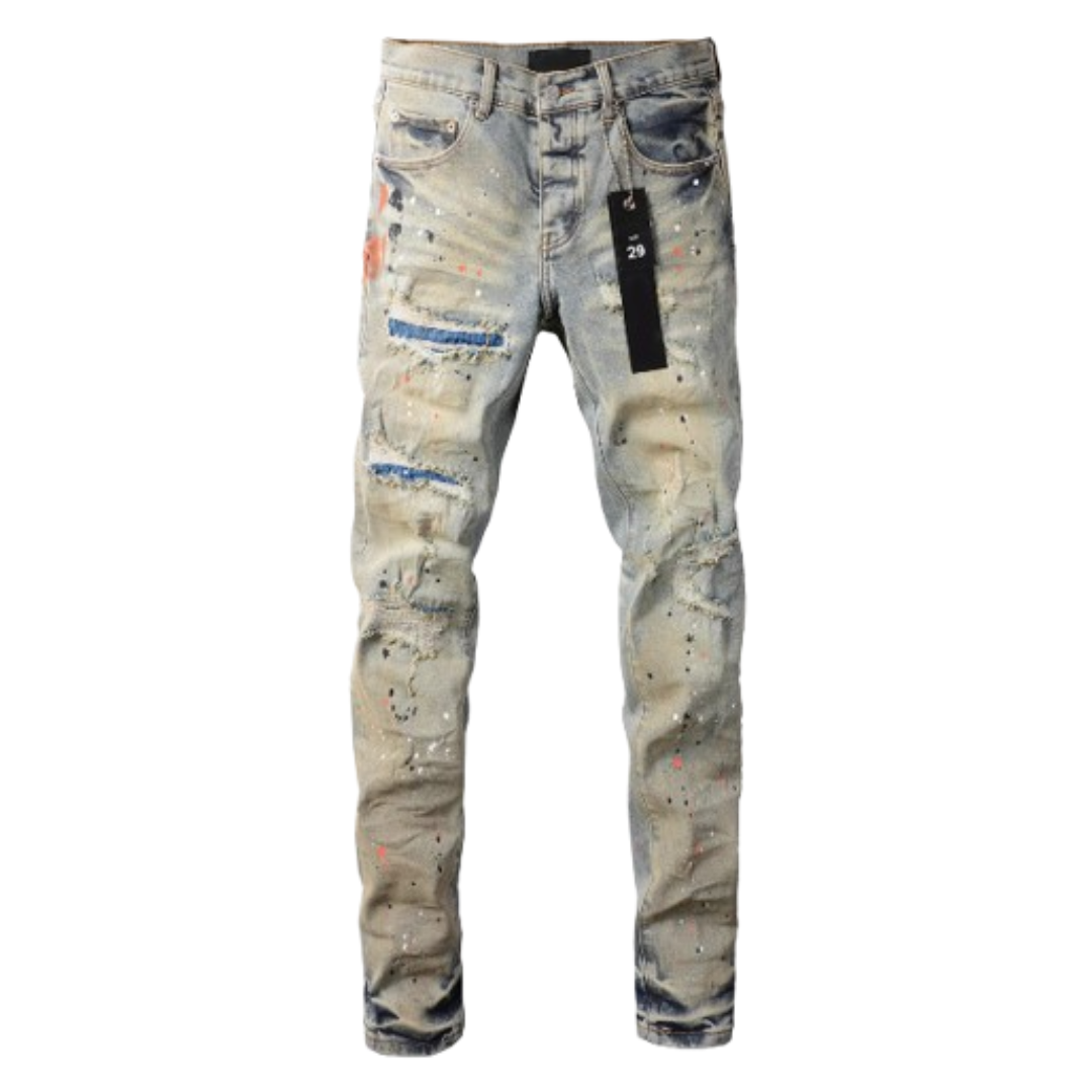 Painted Washed Jeans