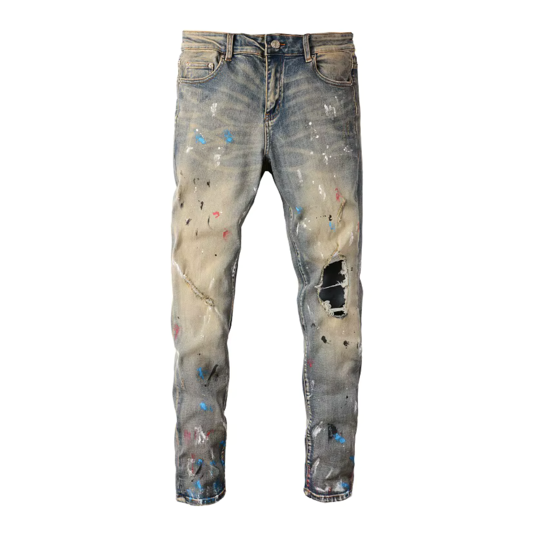 Painted Washed Jeans