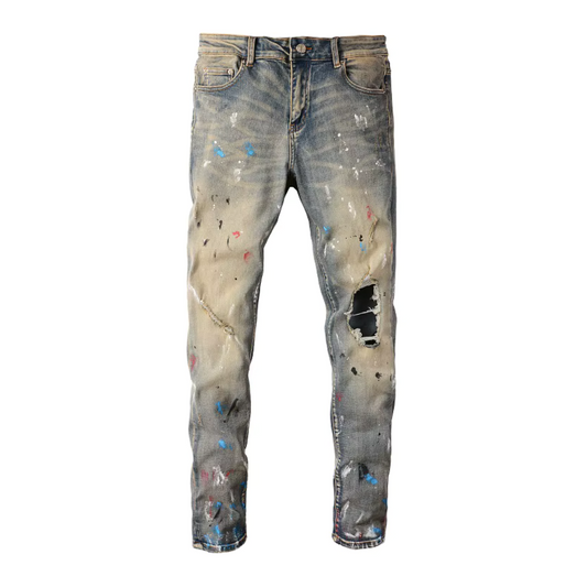 Painted Washed Jeans