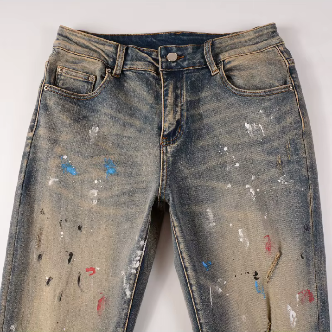 Painted Washed Jeans