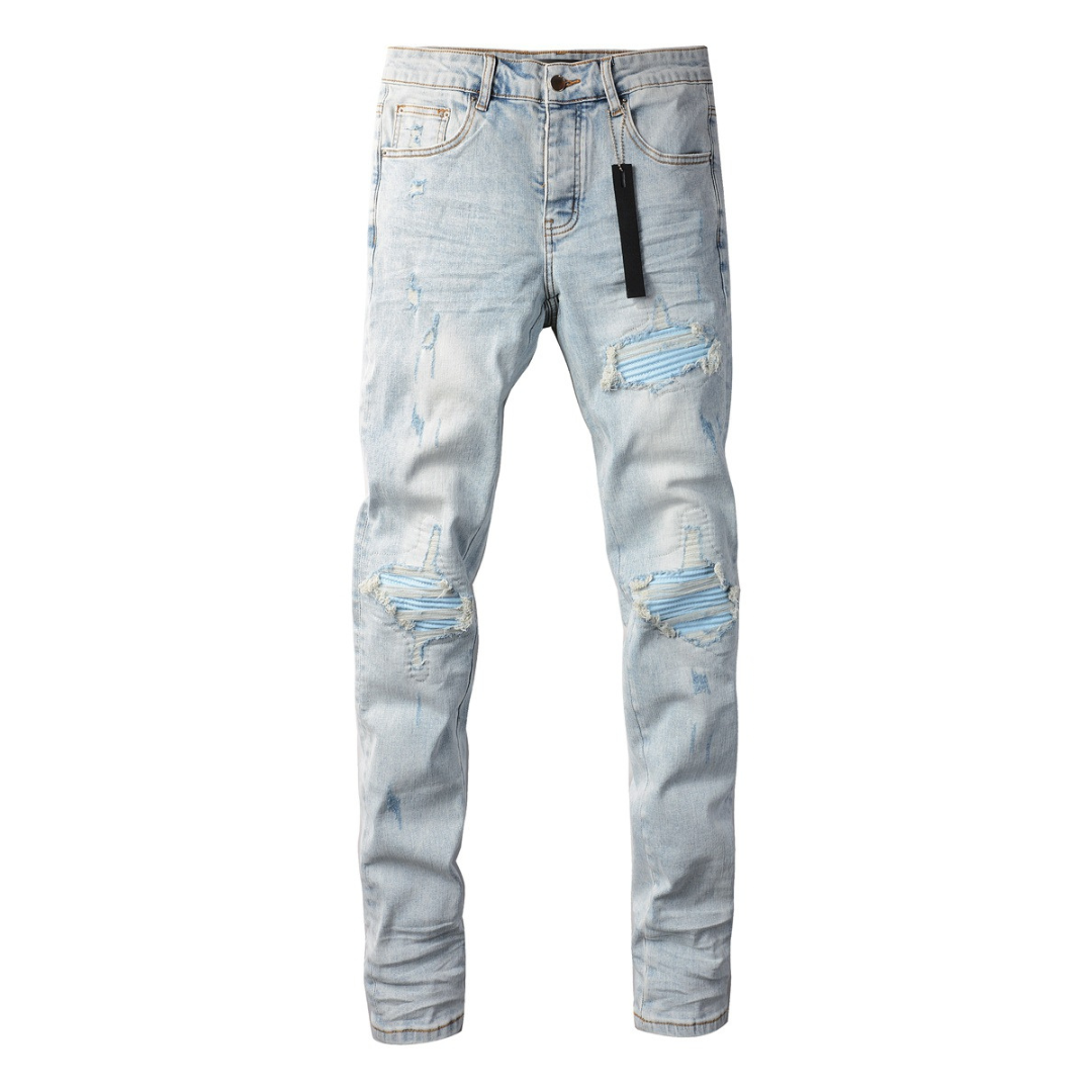 Baby Blue Patch Light Blue Jeans