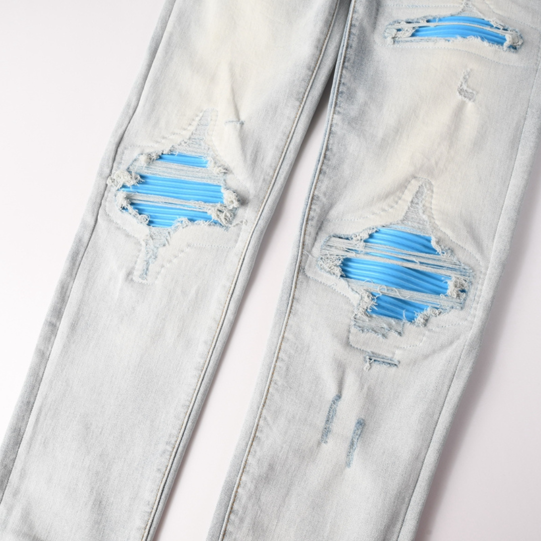Blue Patch Light Blue Jeans