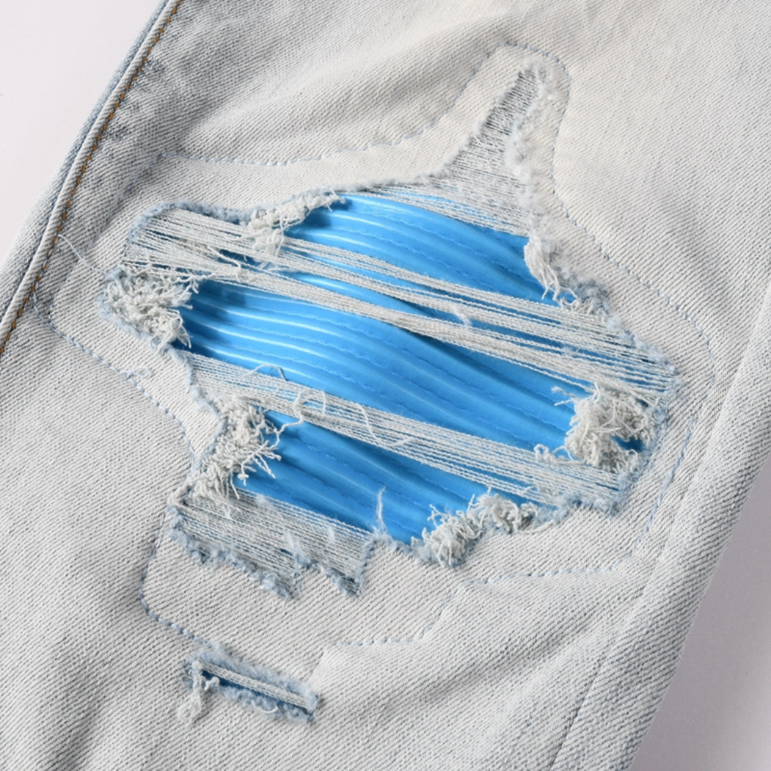 Blue Patch Light Blue Jeans