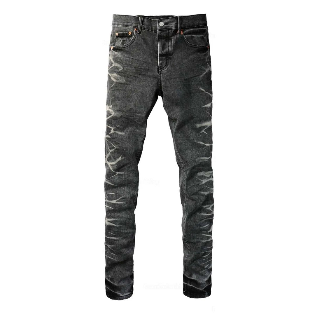 Trendy Design Washed Black Jeans